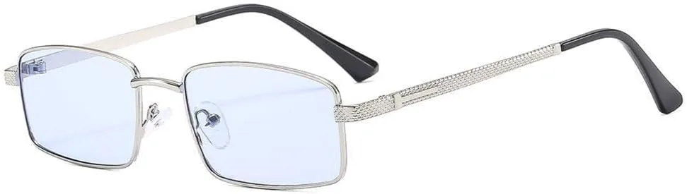 

Модные металлические солнцезащитные очки без оправы для мужчин и женщин, ретро-очки, летние очки для путешествий, защита от ультрафиолета UV400 TYUVIVO, 4