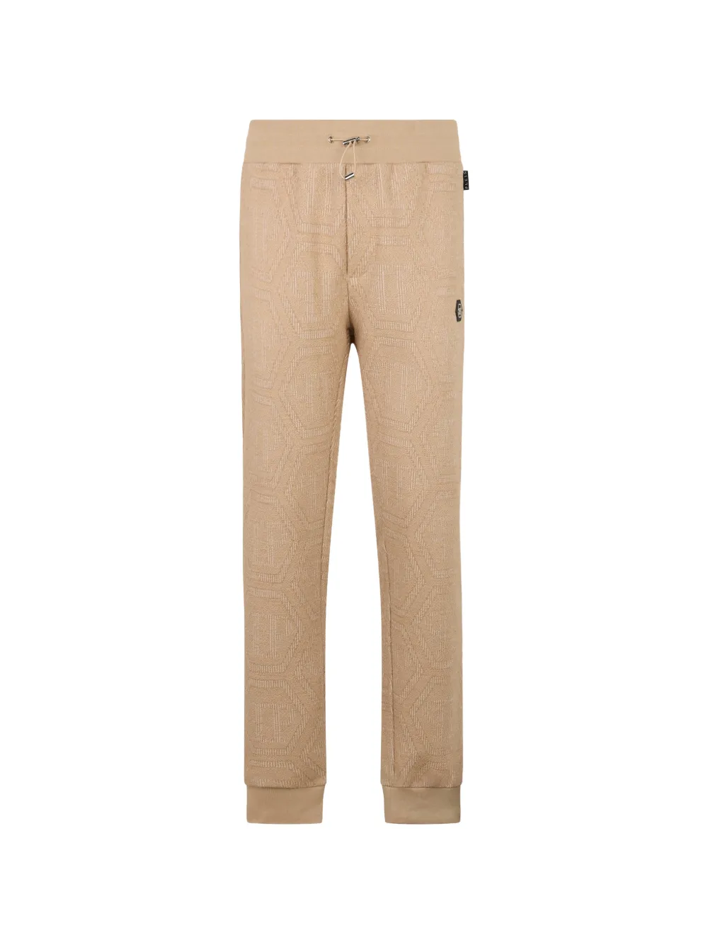 

Трикотажные брюки с монограммой жаккард Philipp Plein, бежевый