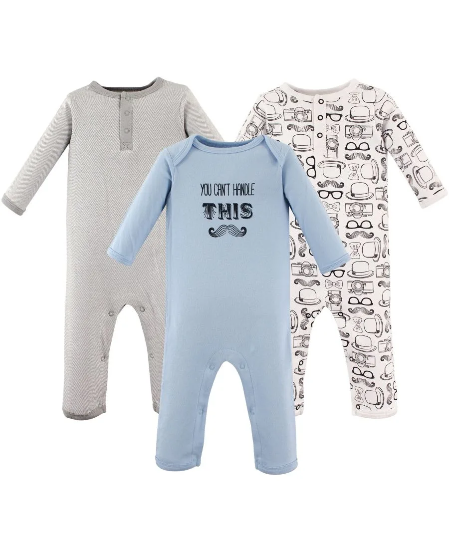 3 комбинезона в упаковке Hudson Baby, Mustache