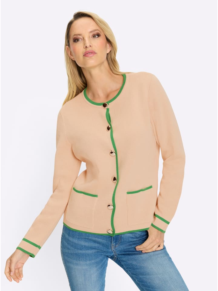 

Кардиган тонкой вязки песочного цвета Heine