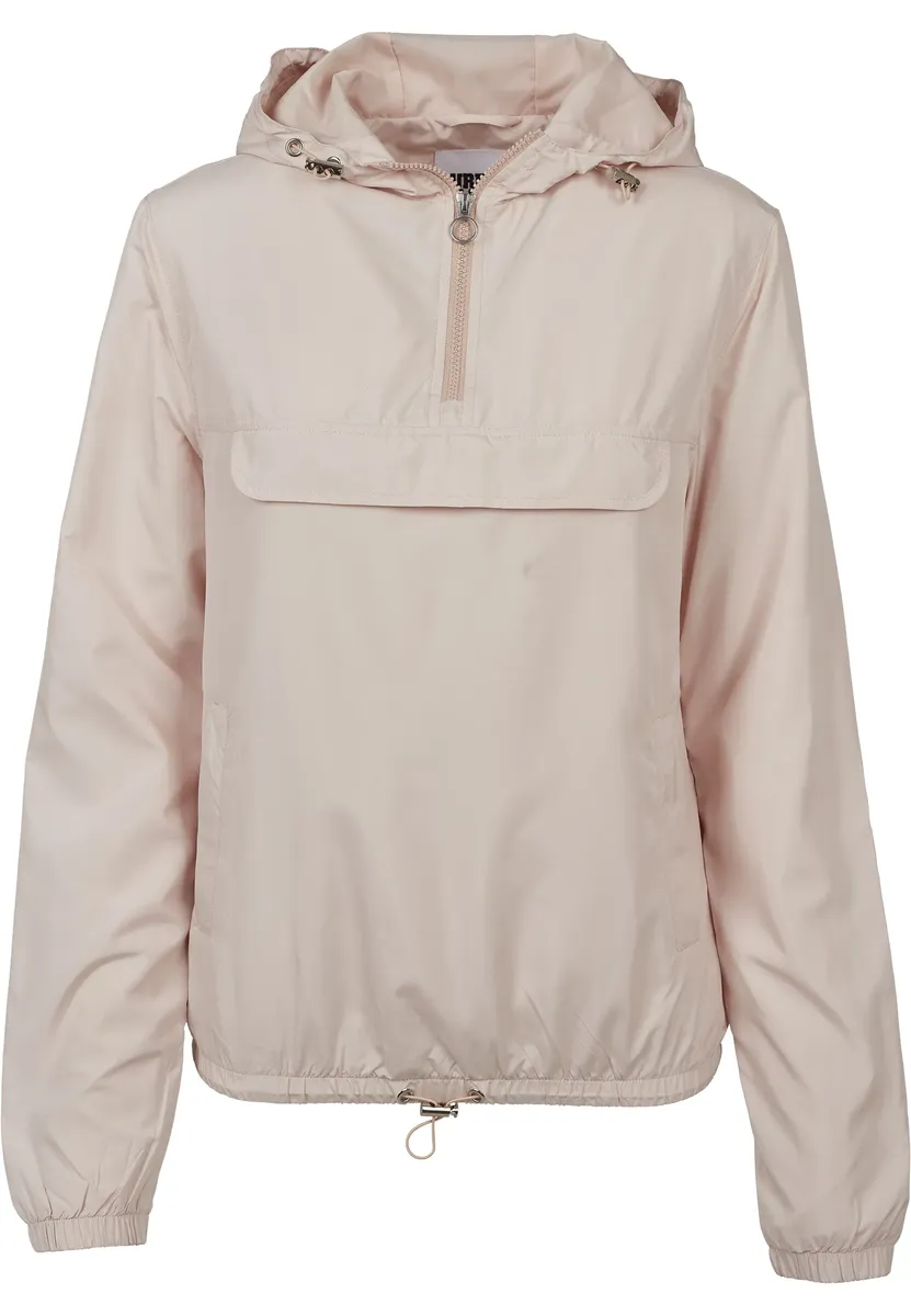 

Куртка всепогодная URBAN CLASSICS " Urban Classics Women's Girls Basic Pullover Jacket" (1 шт.), с капюшоном, розовый