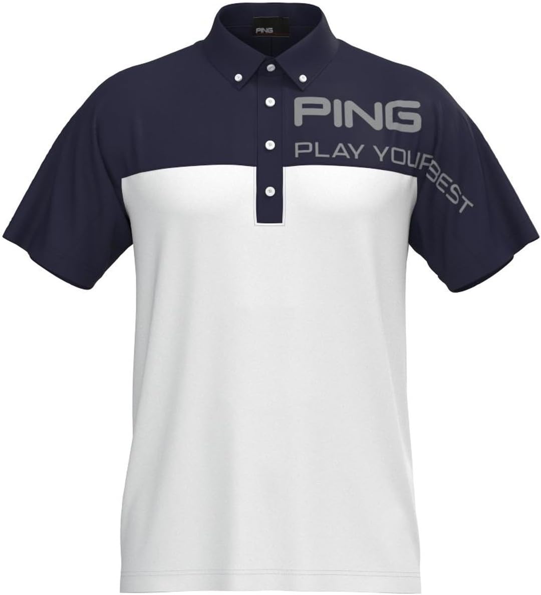 

Мужская поло-рубашка с коротким рукавом Pin Apparel 621-4260815 (Cool Core: впитывающая влагу, быстросохнущая, с защитой от УФ-излучения), для гольфа, 030белый Ping Apparel