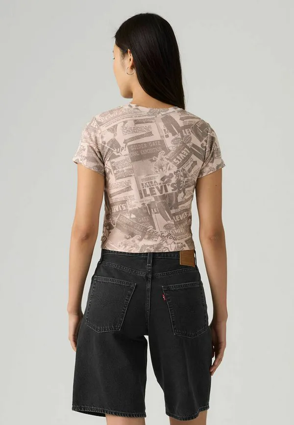 Gr essential sporty tee zine cowboy grid print tshirt Levi'S, Zine Cowboy Grid Aop — фото 2