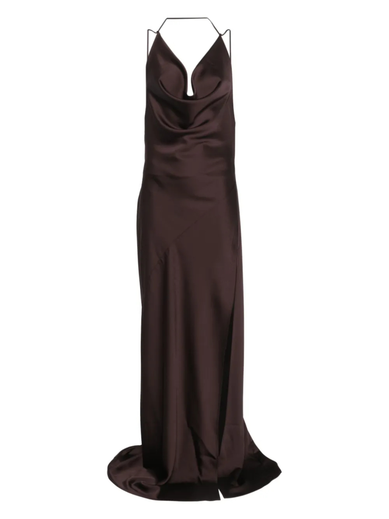 

Длинное атласное платье ANDAMANE Vera The Andamane, коричневый