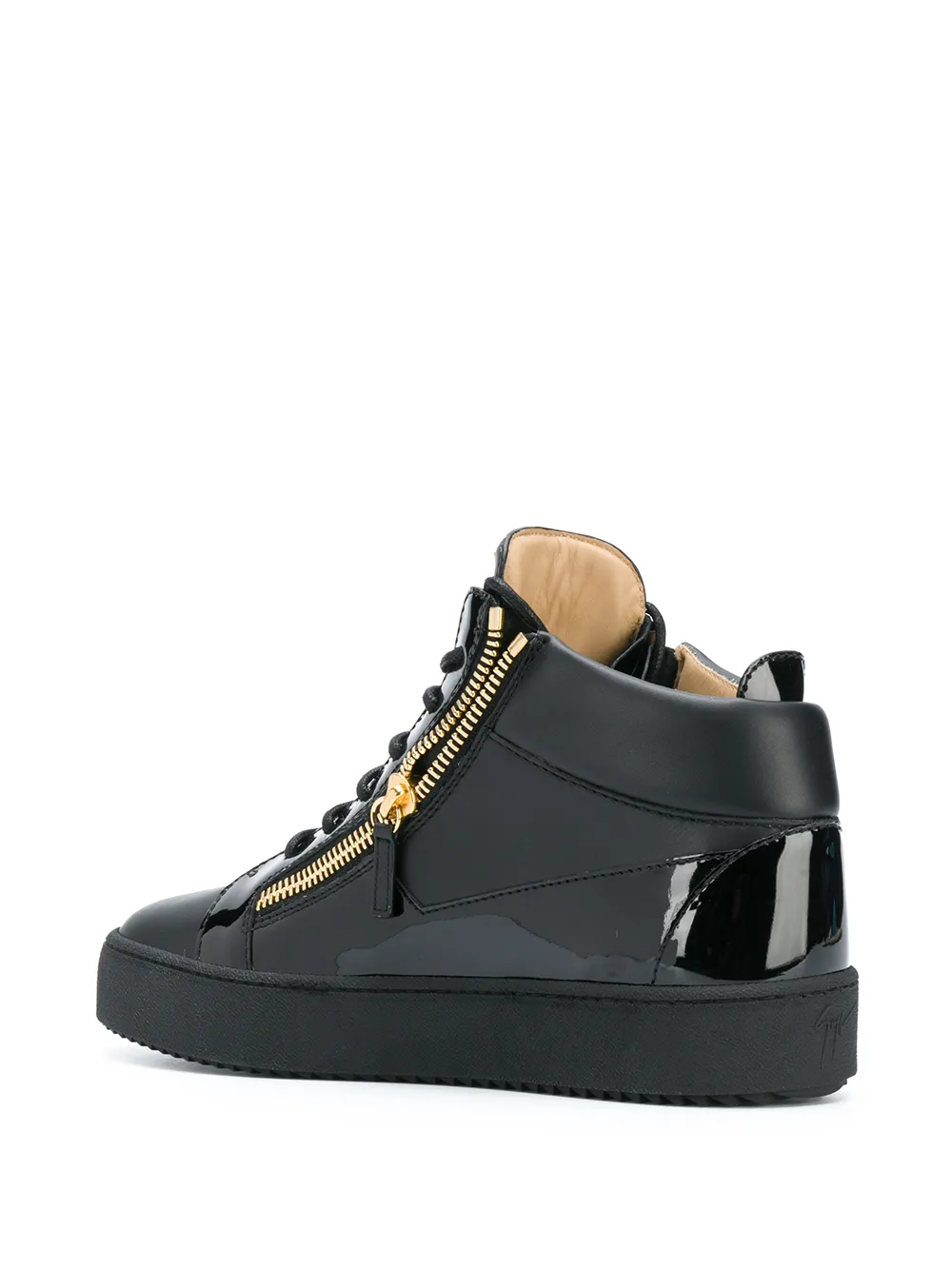 Высокие кроссовки с молнией сбоку Giuseppe Zanotti, черный — фото 3