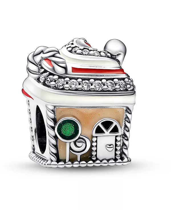 

Праздничный имбирный домик с фианитами Pandora, multicolor