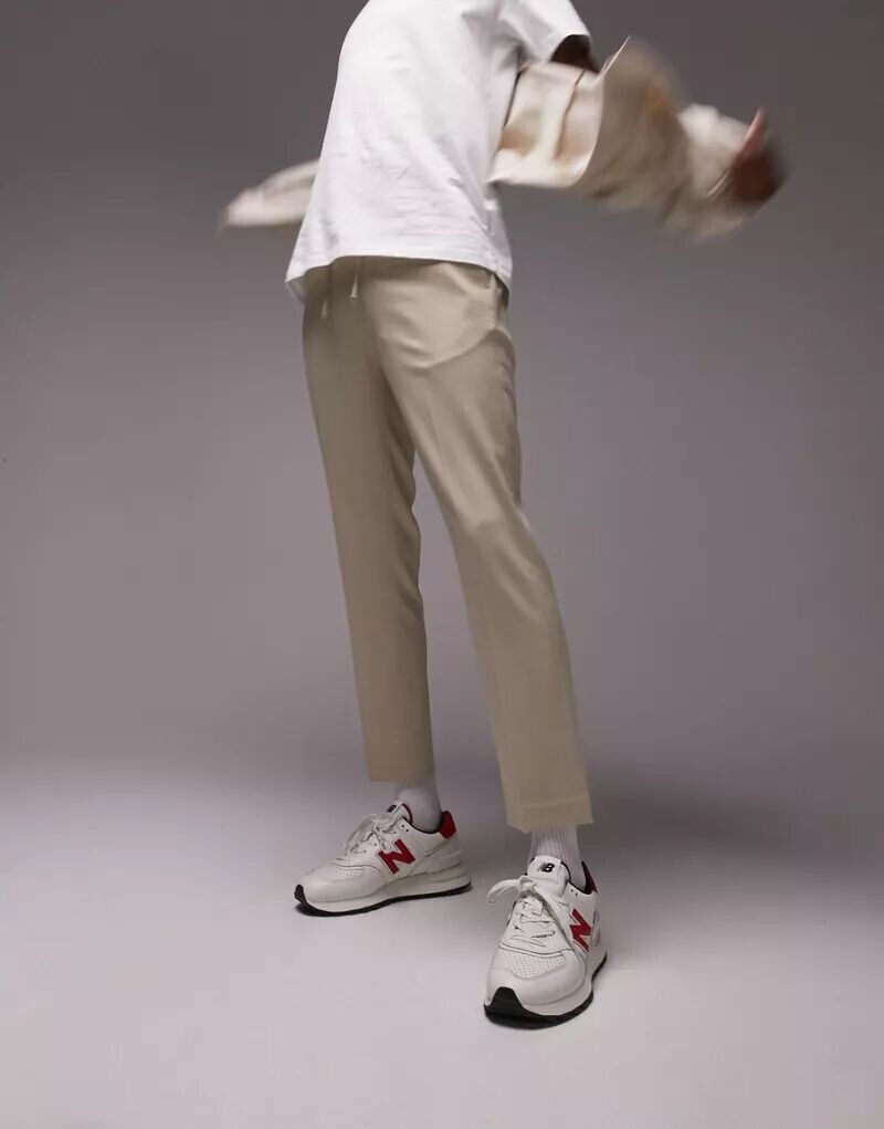 

Брюки скинни с эластичной резинкой на талии Topman