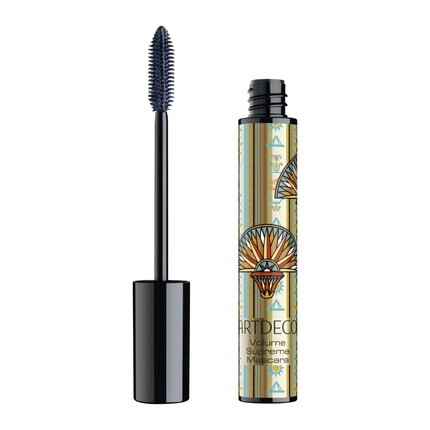 

Водостойкая тушь для ресниц Volume Supreme Mascara с гибкой резиновой щеточкой для длины и объема 15 мл 2 сине-черный Artdeco