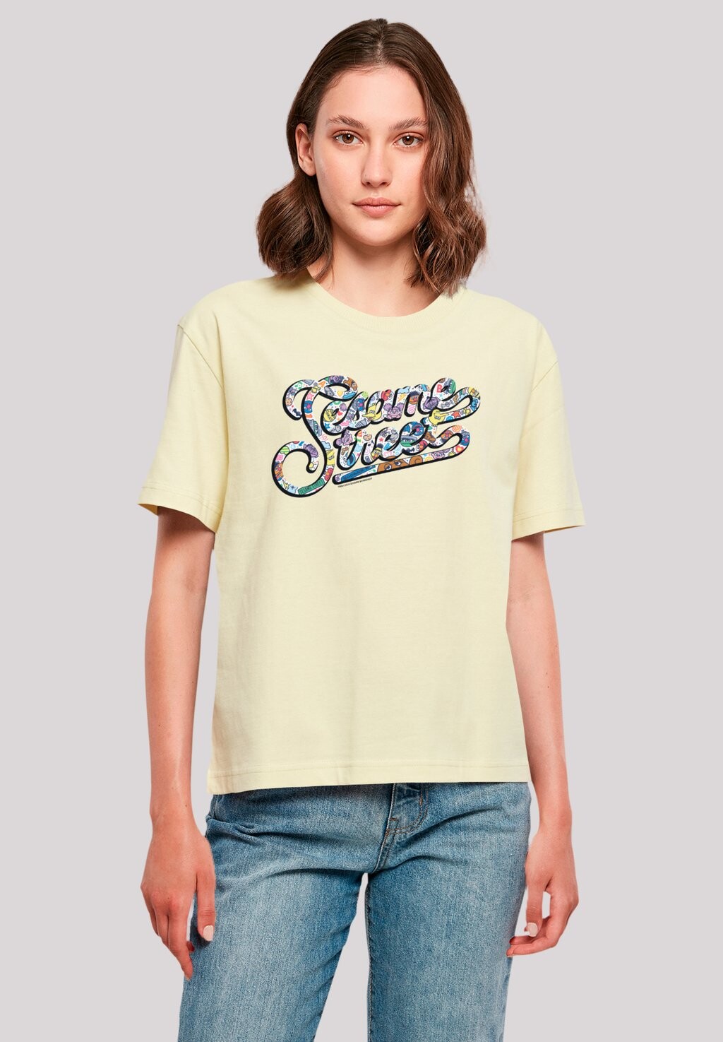 

Футболка с принтом SESAMSTRASSE COLOURED LETTERING F4NT4STIC, желтый