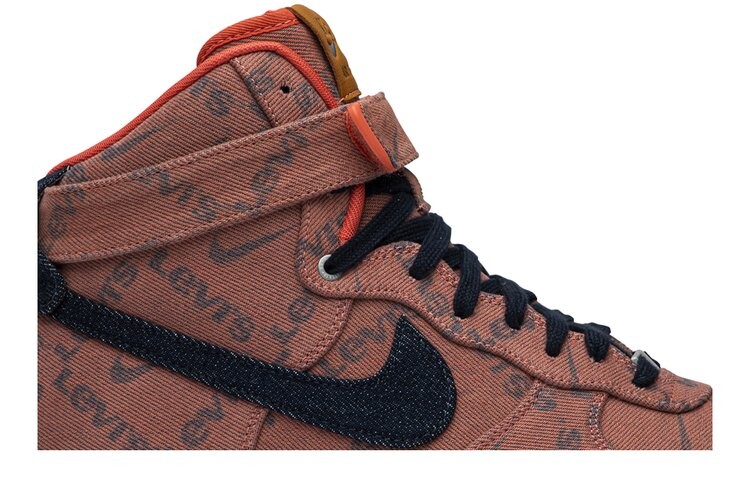 Кроссовки Nike Levi's x Nike By You x Air Force 1 High, разноцветный — фото 2