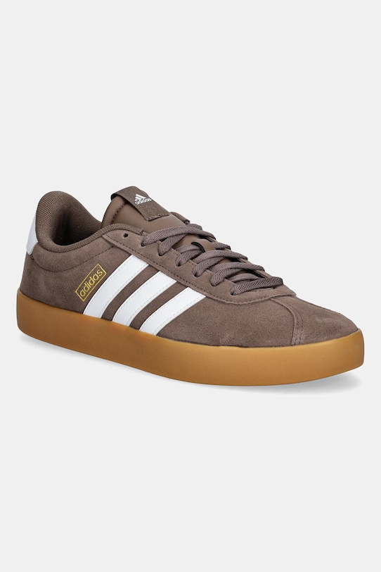 

Кроссовки из нубука Vl Court Adidas, коричневый