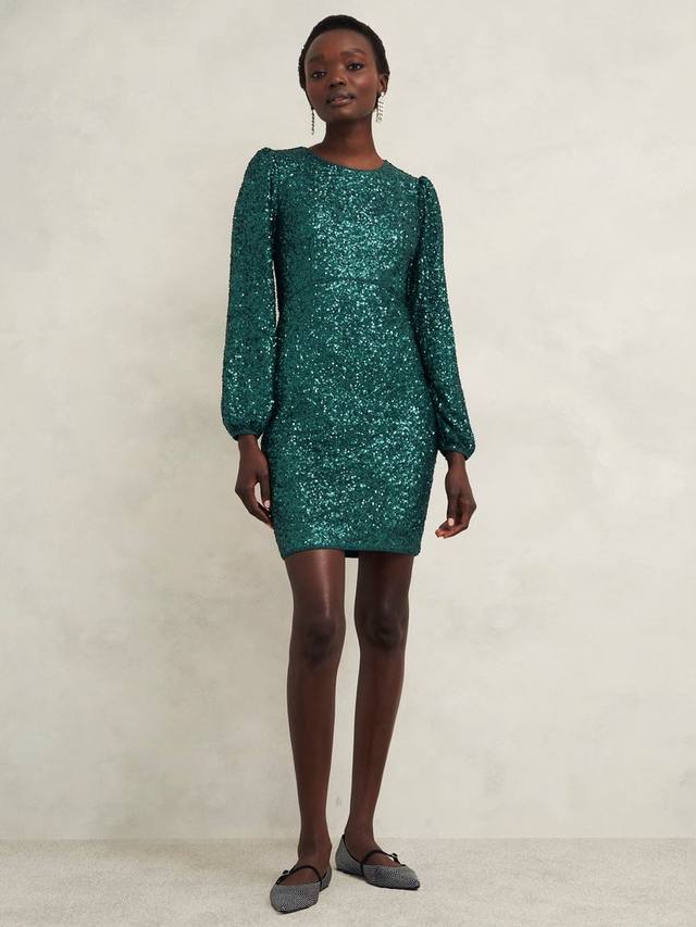 

Платье cianna с блестками Hobbs, цвет Evergreen