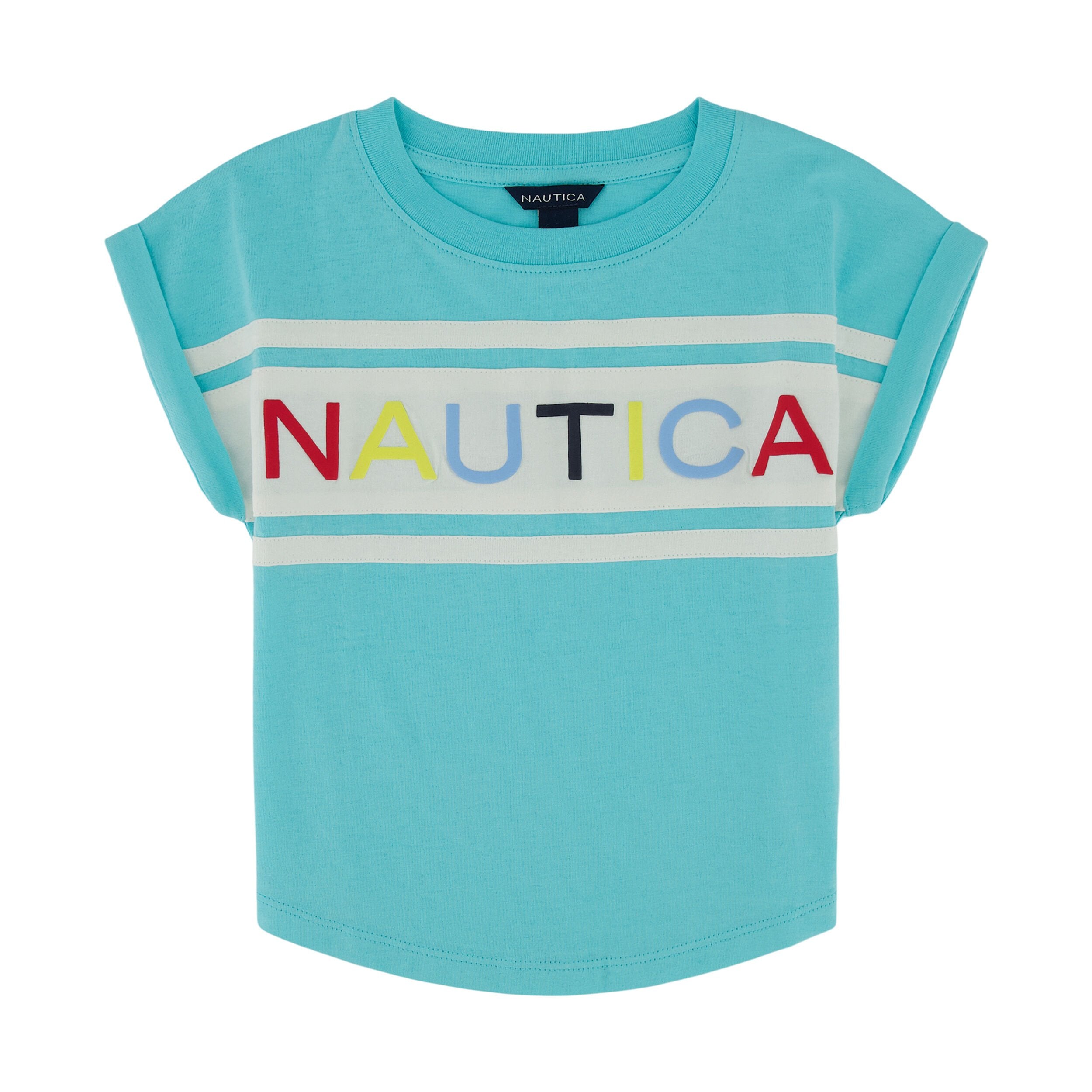 

Футболка с логотипом Nautica для девочек (7–16), цвет Peacoat