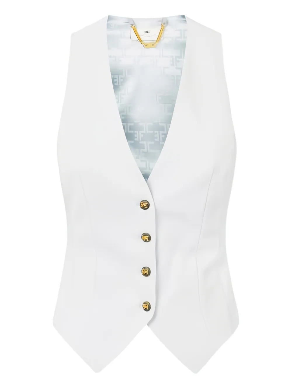 

Жилет на пуговицах Elisabetta Franchi, синий