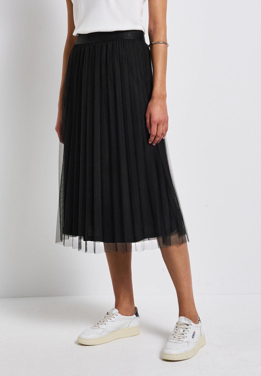 

Юбка А-силуэта Pleated skirt Street One, черный