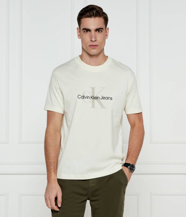 

Футболка мужская Calvin Klein Jeans с логотипом, экрю