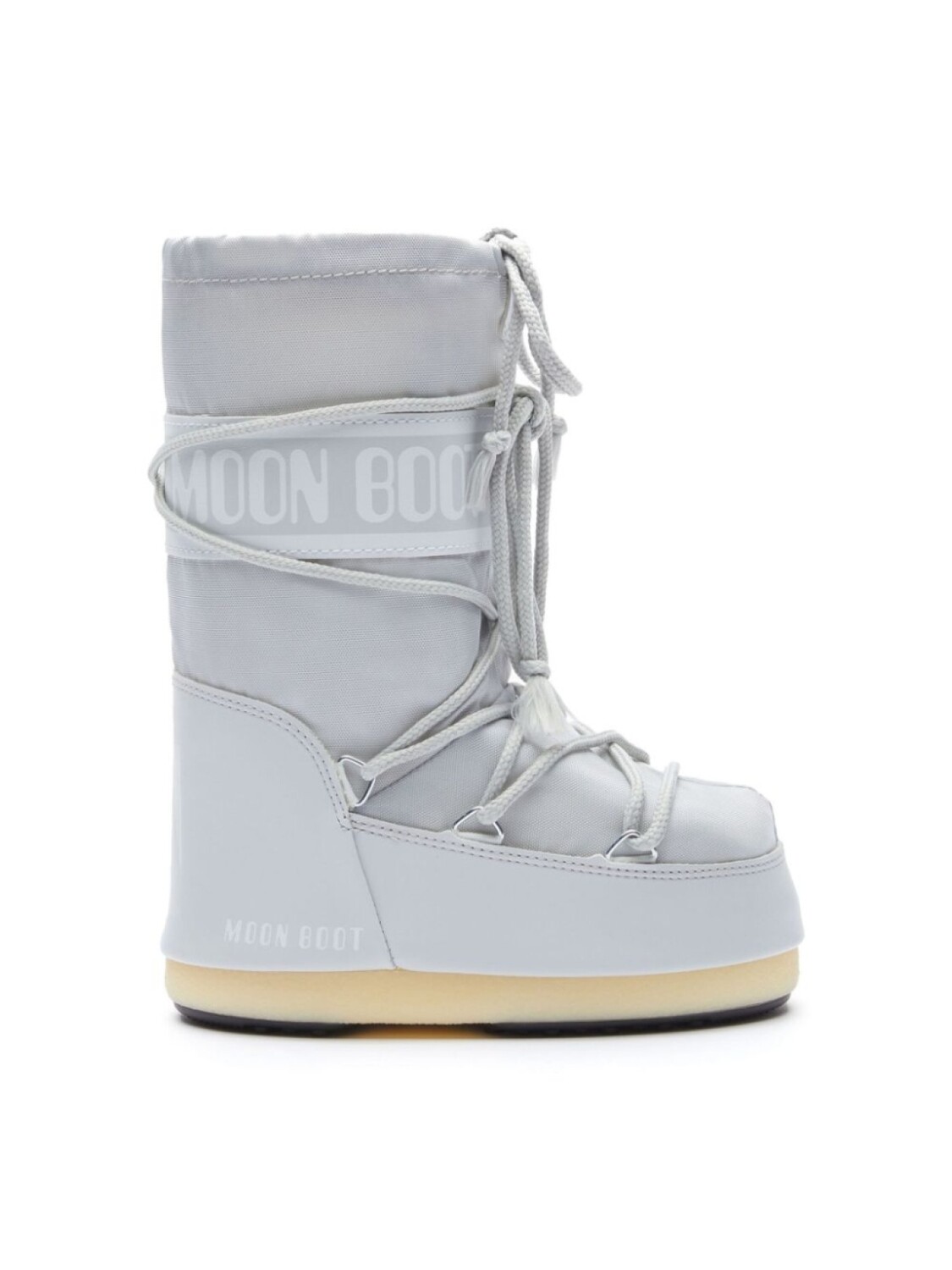 

Moon Boot Kids сапоги с закругленным носком и логотипом, серый