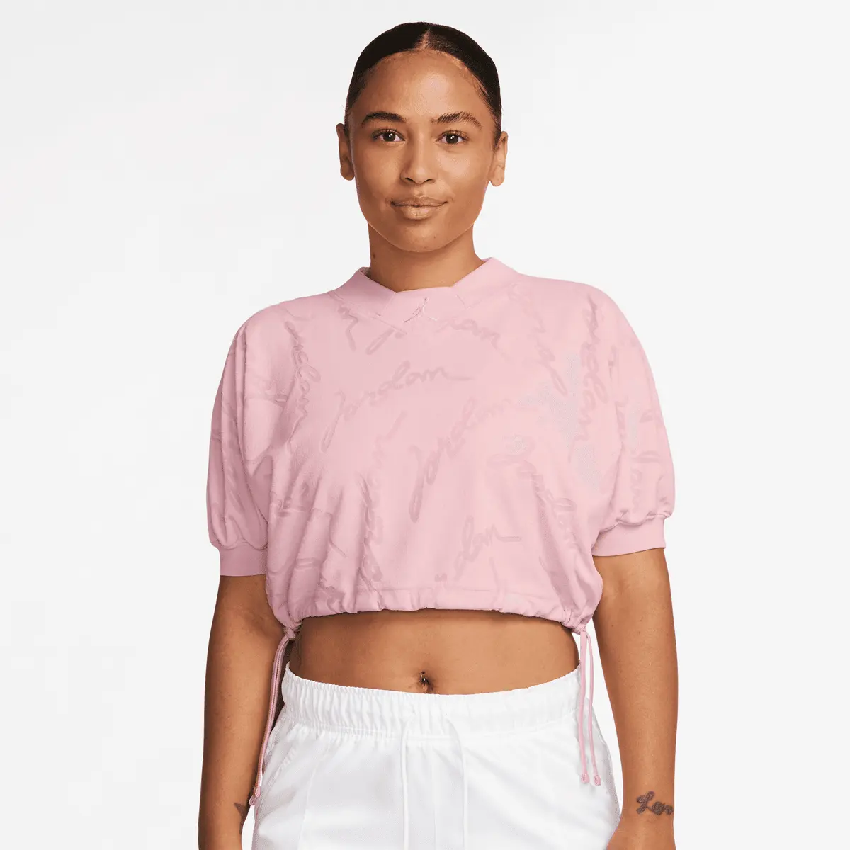 

Топ Jordan Short Sleeve Top, розовый/розовый