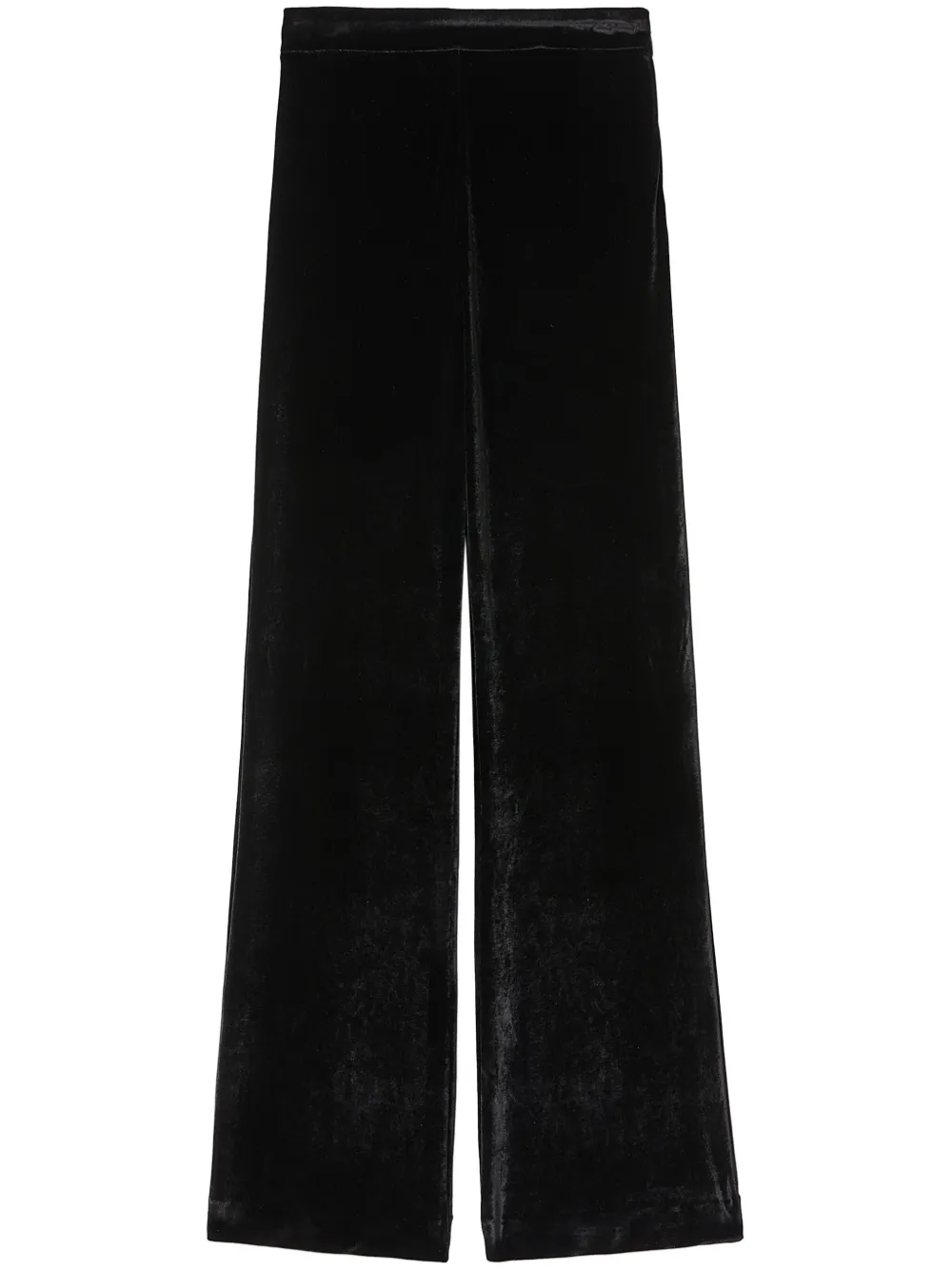 

Бархатные брюки прямого кроя JIL SANDER, черный
