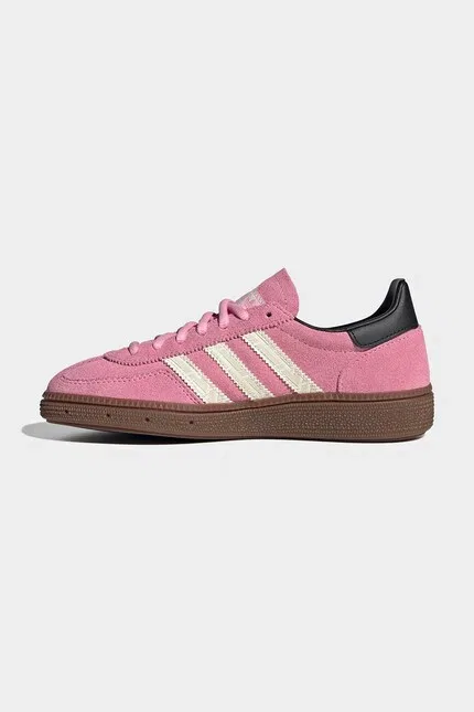 Кроссовки замшевые Handball Spezial Adidas Originals, розовый — фото 4