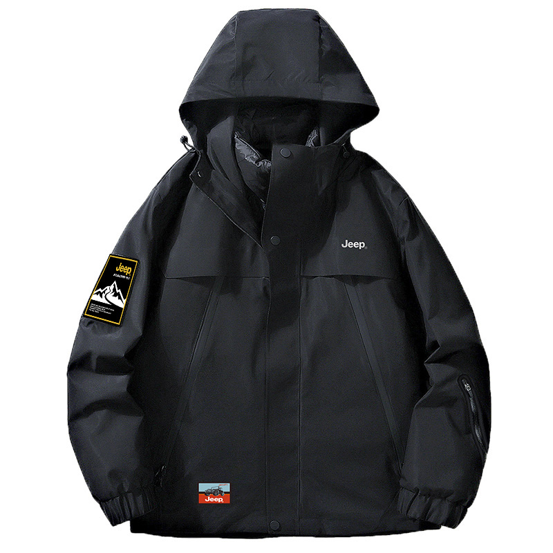 

Куртка унисекс Jeep, черная [Утеплитель из пуха + Верхняя оболочка]