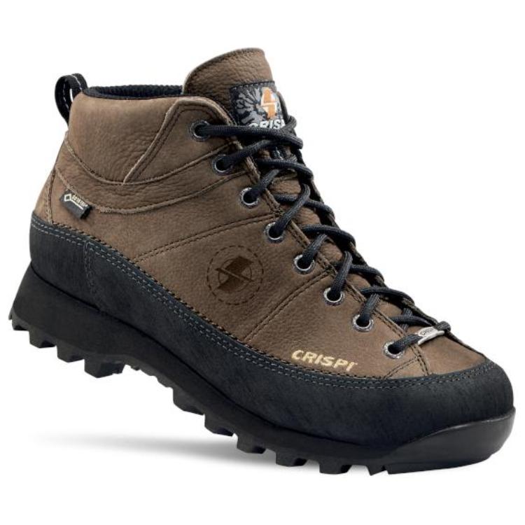 Износостойкие и водонепроницаемые кроссовки Mid top Outdoor Unisex Black CRISPI, коричневый — фото 4
