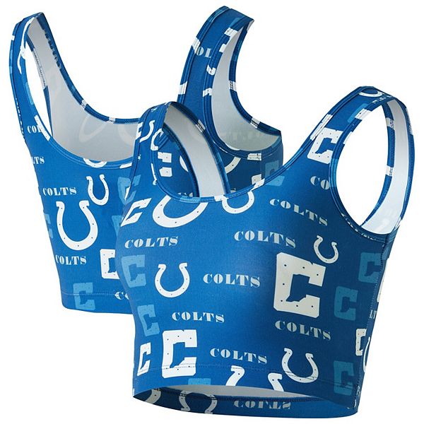 

Женский спортивный бюстгальтер Concepts Sport Royal Indianapolis Colts с мозаичным принтом по всей поверхности. Unbranded