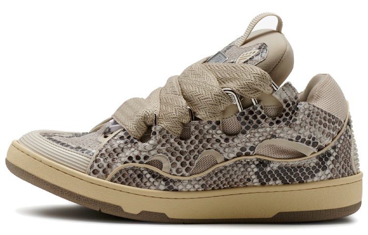 

CurbCurb Low Top Стильные скейтерские кроссовки мужские Tan Lanvin