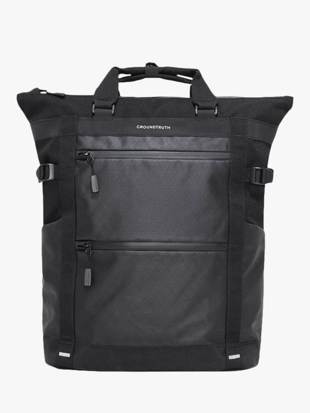 

Технический рюкзак-портфель RIKR для ноутбука GROUNDTRUTH, 17L, Eco-x Black