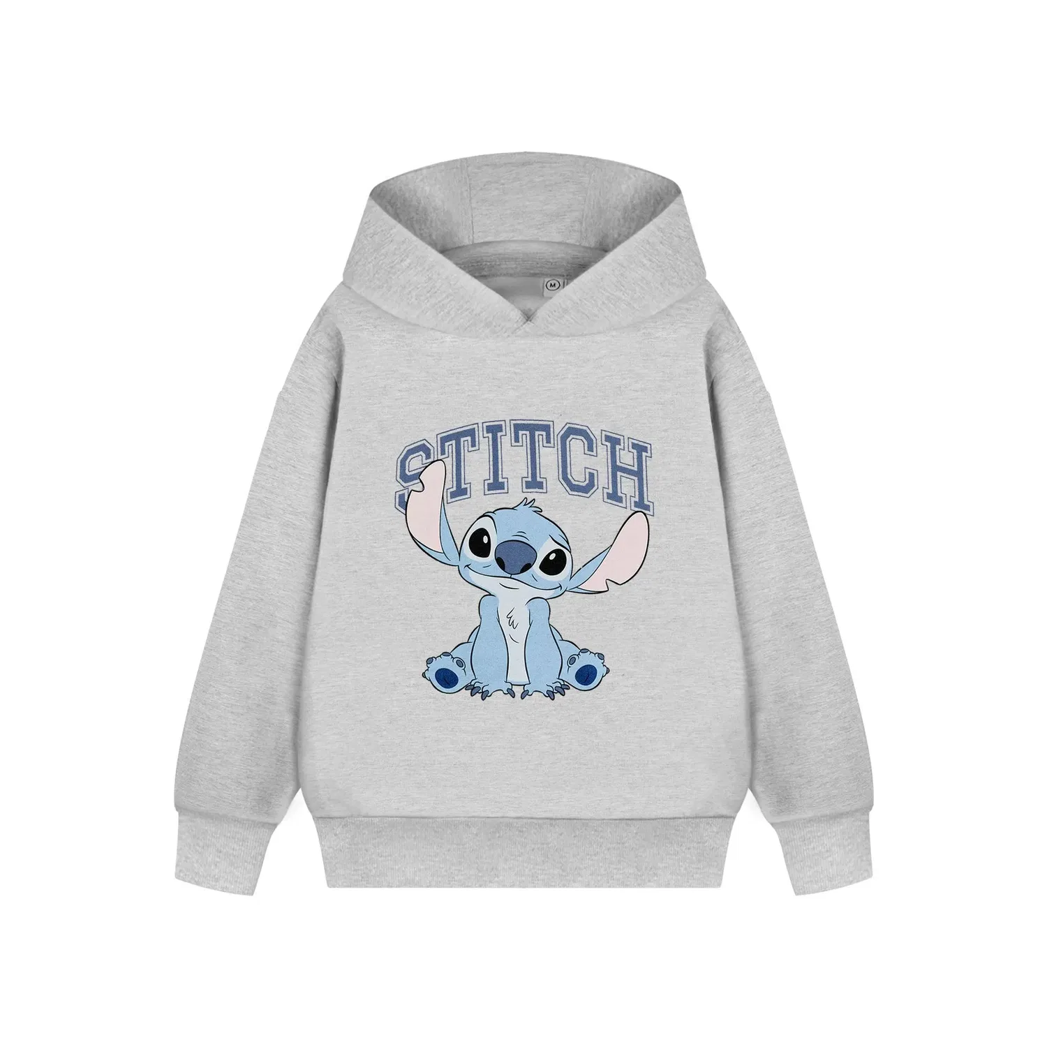 Детский худи с капюшоном Stitch varsity, Disney, серый