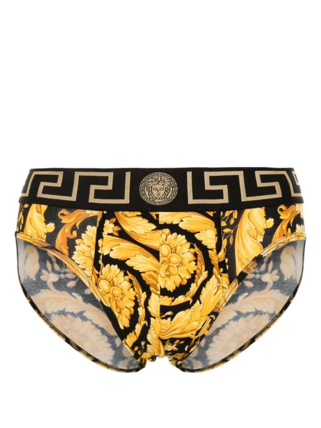 

Versace трусы-брифы с узором Greca, черный