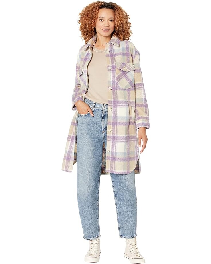 

Куртка Blank NYC Long Plaid Shirt in Keep It Up, цвет Keep It Up