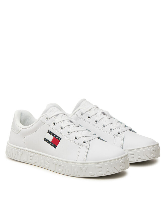 Кроссовки Tommy Jeans Tjw Logo Outsole Sneaker Ess EN0EN02703, белый — фото 2