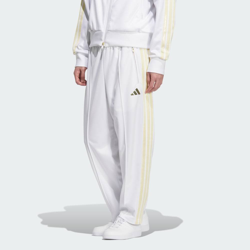 Официальные спортивные брюки Stadium Gold свободного кроя с открытым низом. Adidas, white