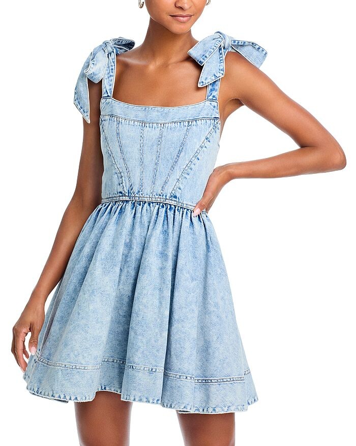 

Джинсовое платье Alice and Olivia Amina, синий