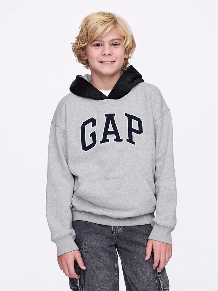 

Пуловер с капюшоном GAP Hoodie, серый