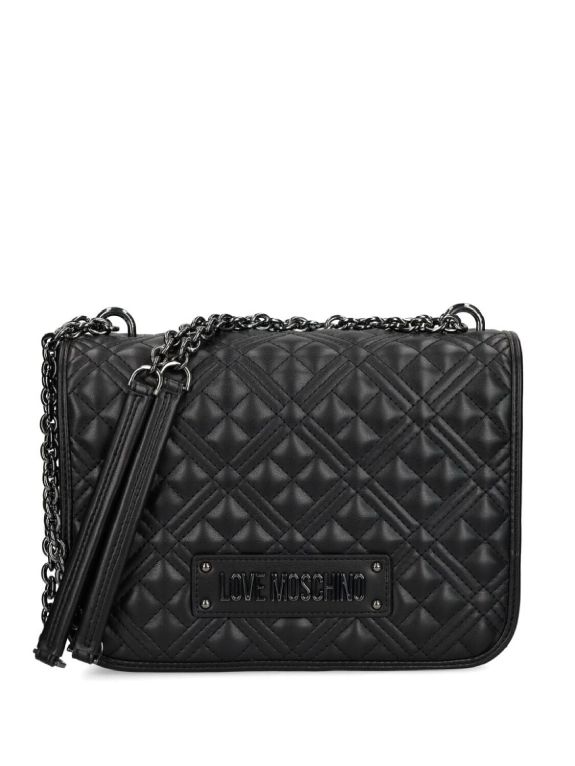 

Love Moschino стеганая сумка через плечо, черный
