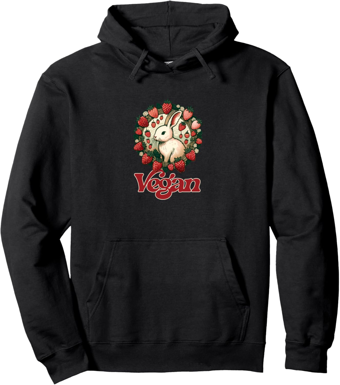 

Худи «Веганский кролик» Vegan Snugg, черный