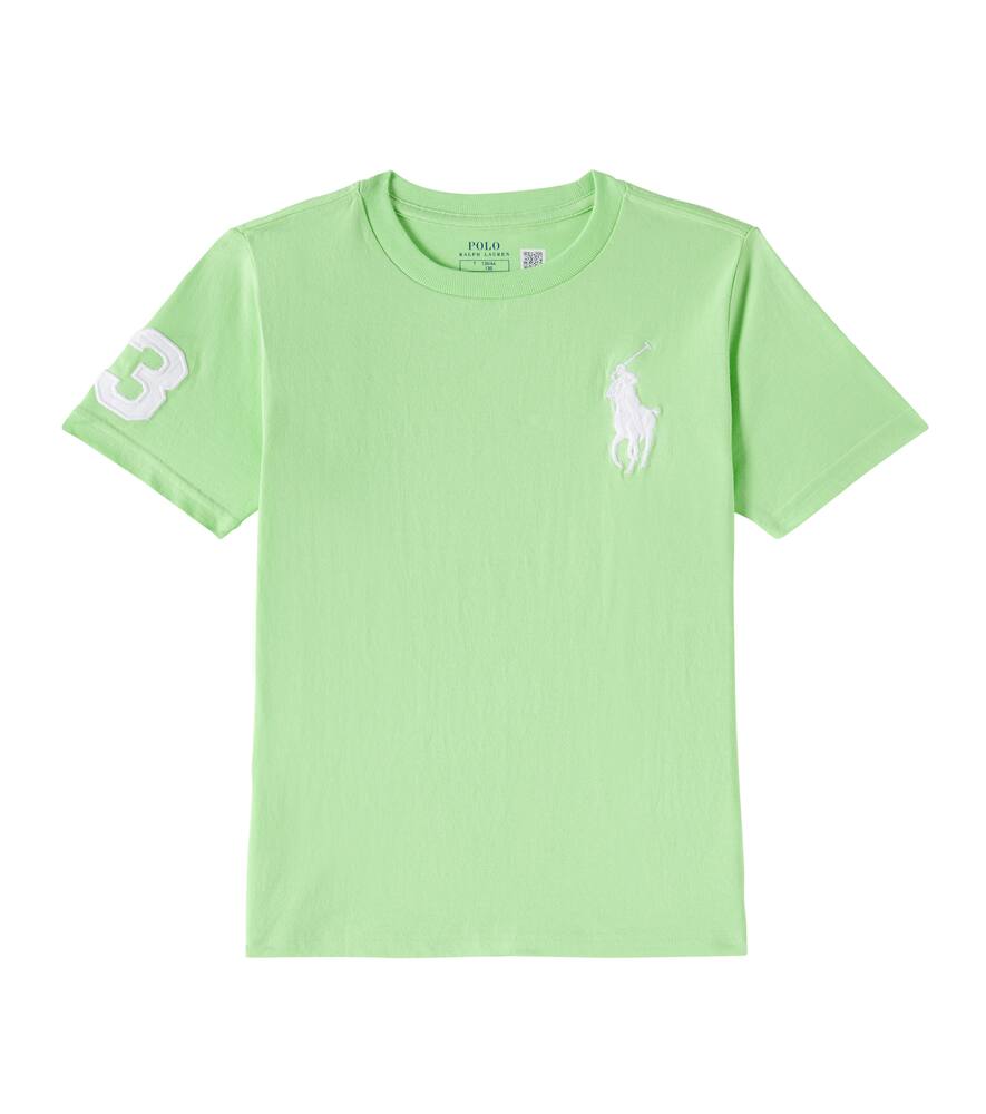 

Вышитая хлопковая футболка из джерси Polo Ralph Lauren Kids, Collection Lime/C1730