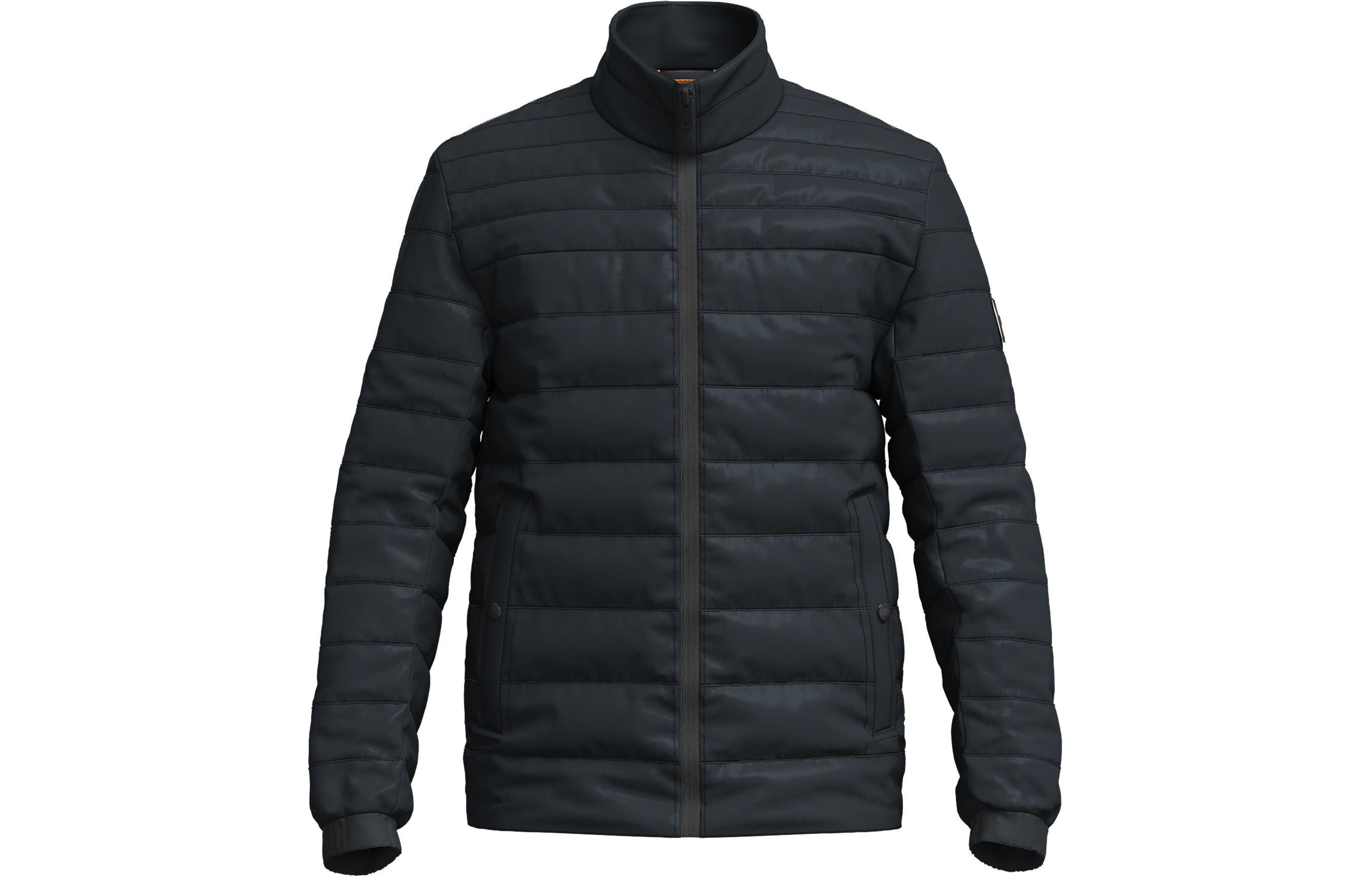 

Куртка худи стеганая утепленная на молнии HUGO BOSS, черный