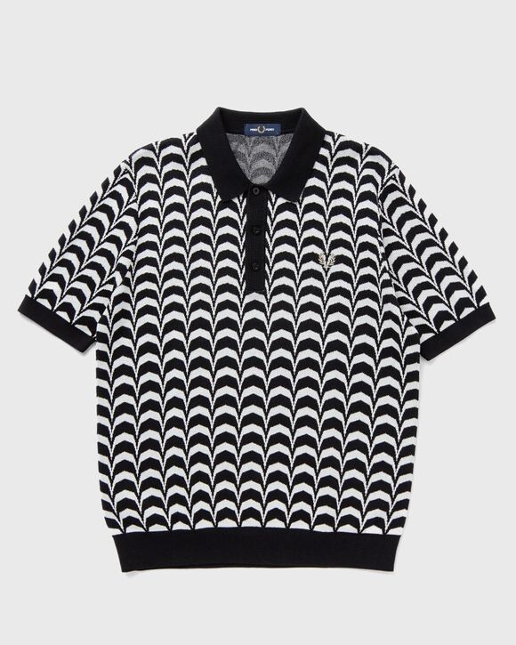 

Поло Fred Perry Jacquard Knitted Shirt, цвет 102 black