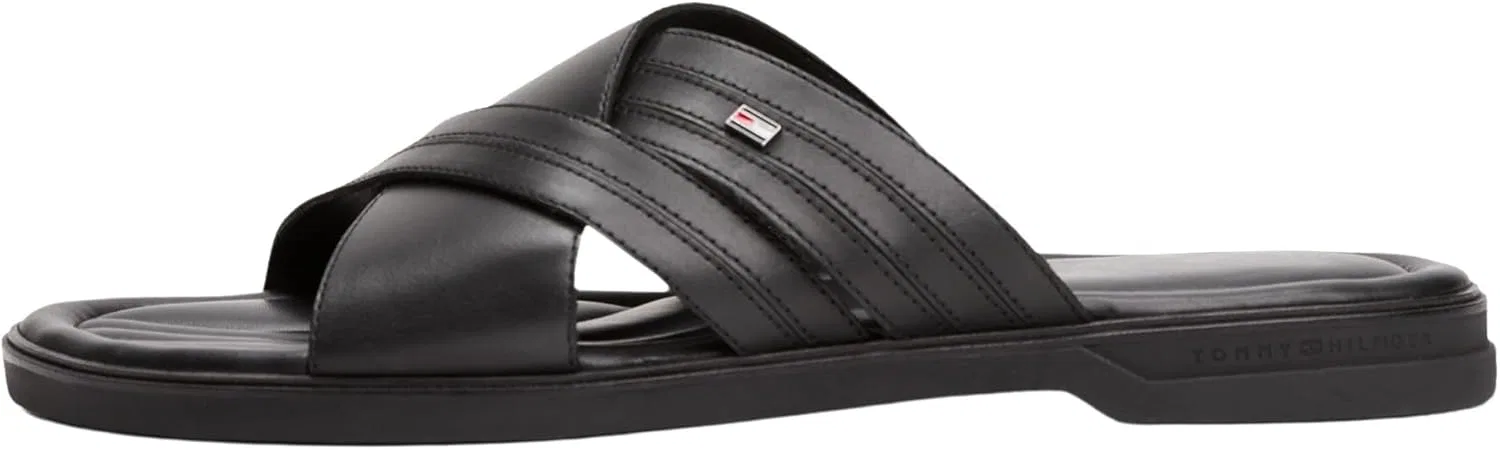 Мужские сандалии Tommy Hilfiger Premium Hilfiger Cc LTH Fm0fm05504 на плоской подошве, Black