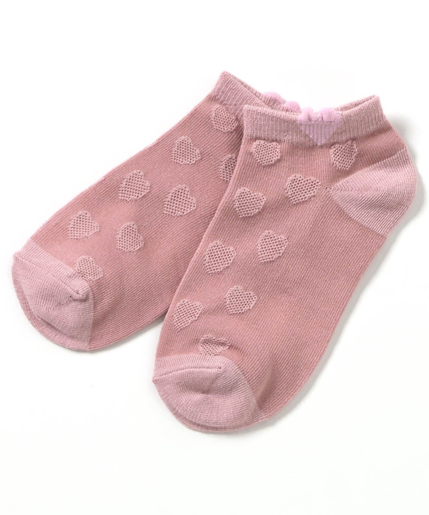 Короткие носки с сердечками Apres les cours, Pink