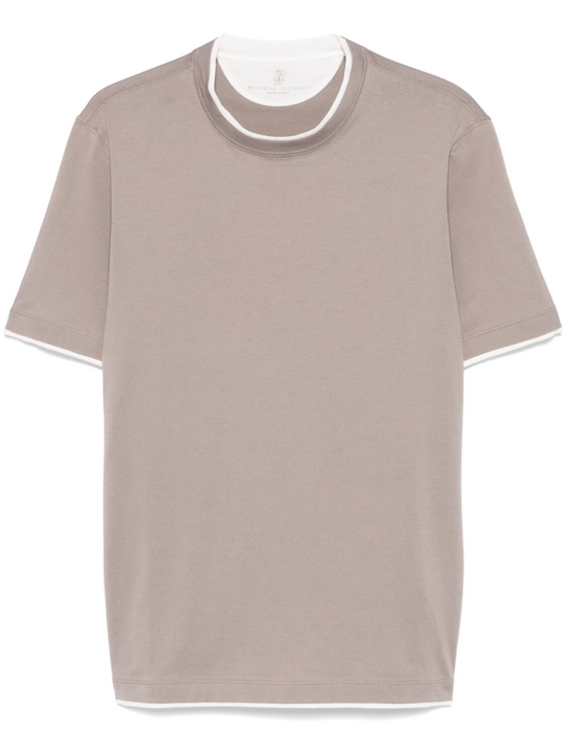

Brunello Cucinelli многослойная футболка, серый