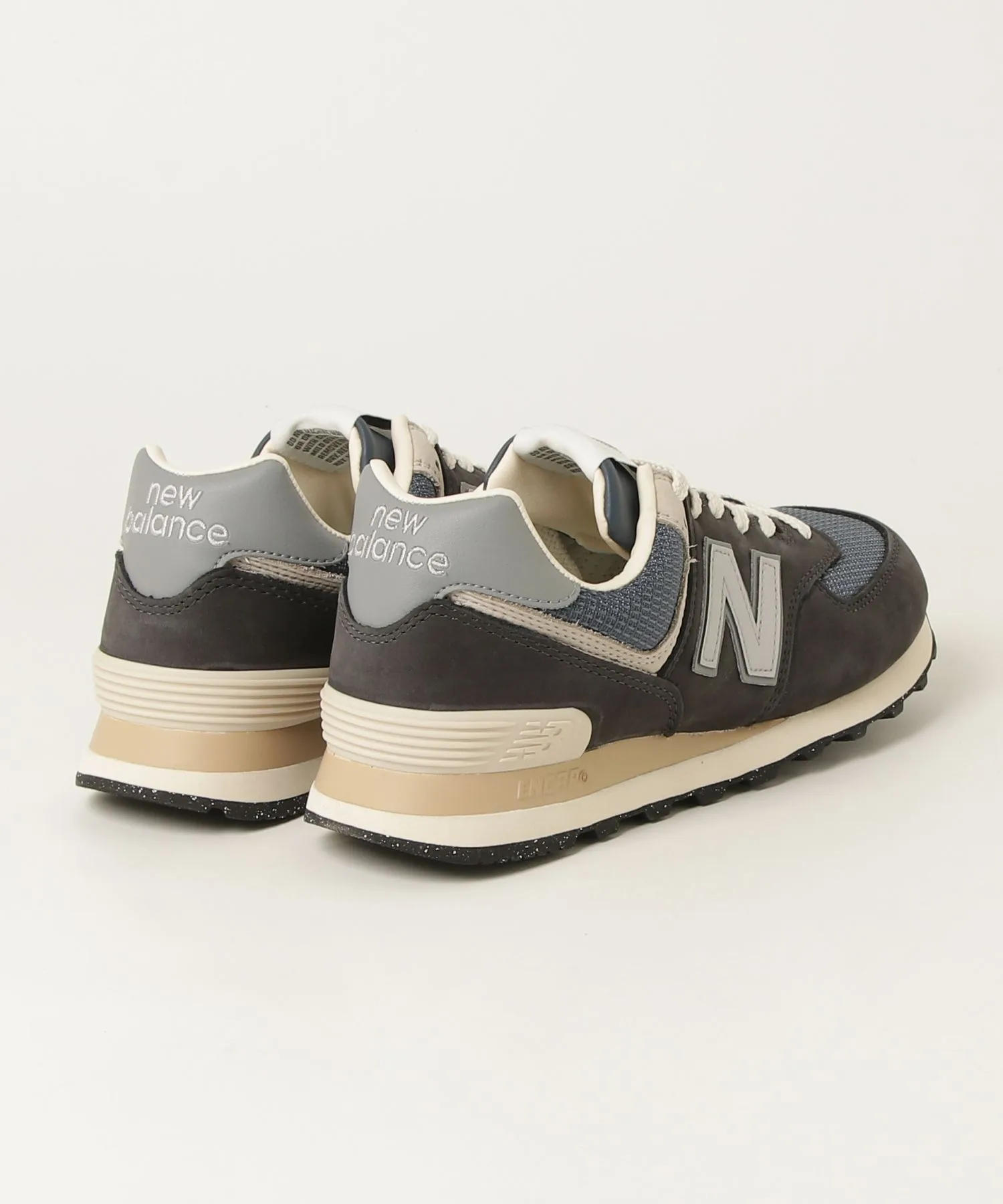 Мужские кроссовки из натуральной кожи New Balance 574 Classic черные — фото 2