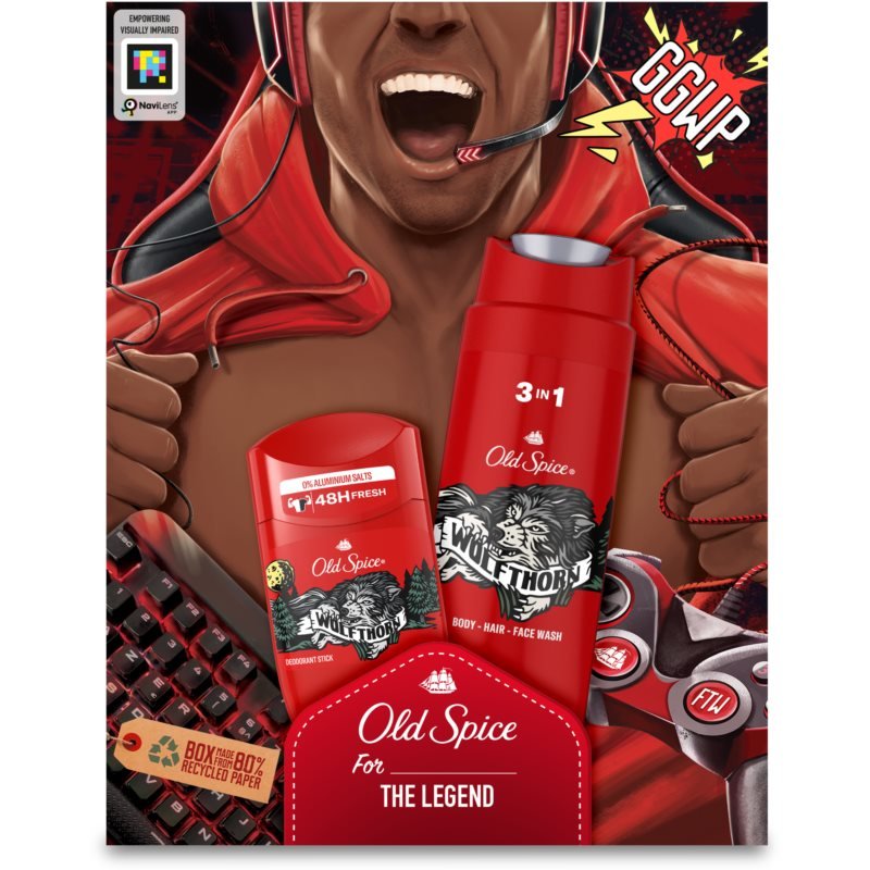 

Подарочный набор Old Spice Wolfthorn Wolf Gamer (для мужчин)