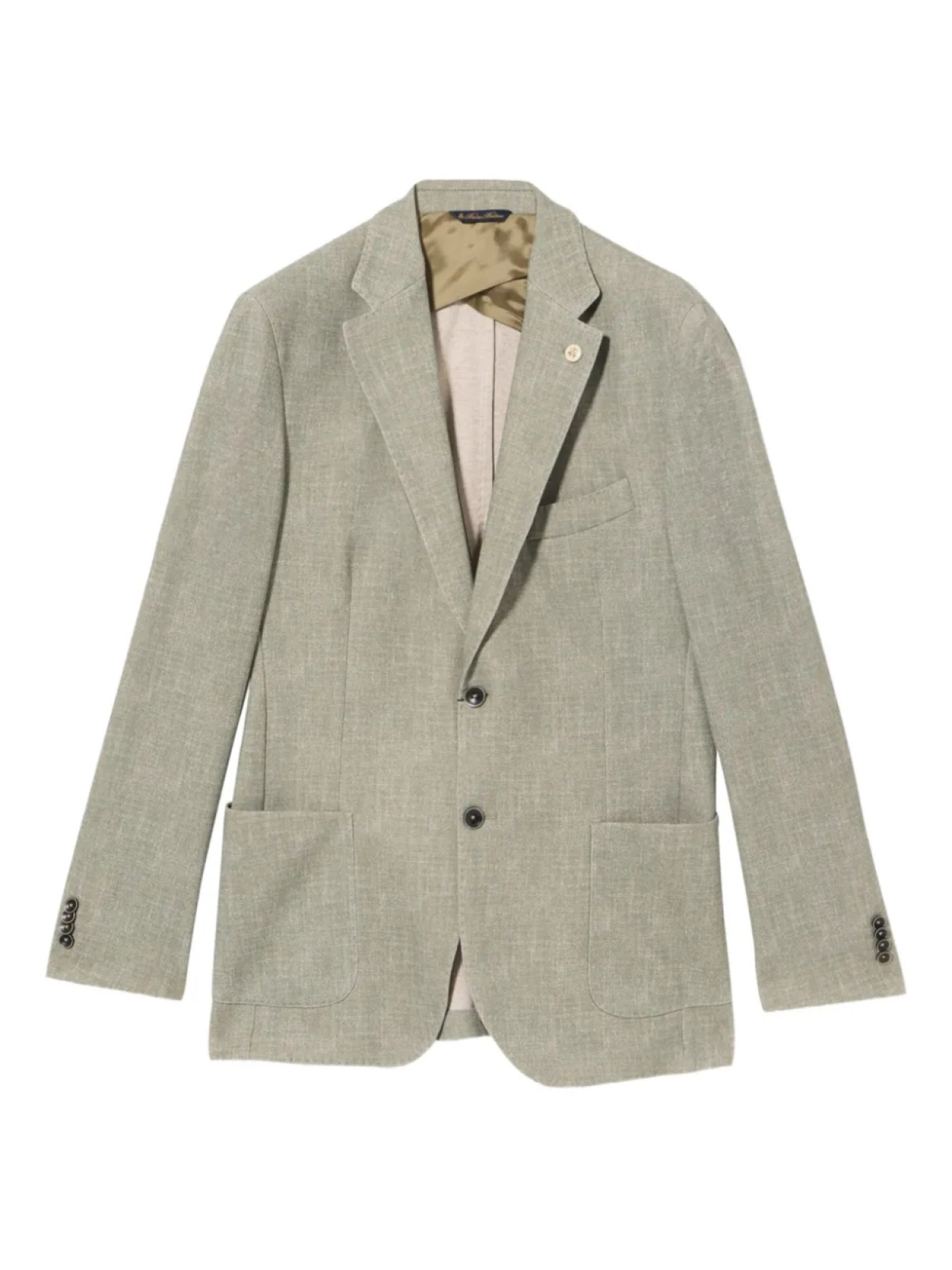 

Однобортный пиджак Brooks Brothers, зеленый