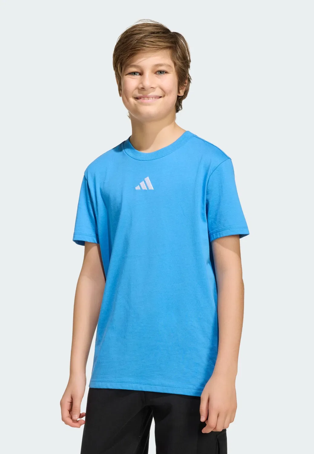 Спортивная футболка Adidas Sportswear Performance Shirt Essentials в цвете Azure — фото 2