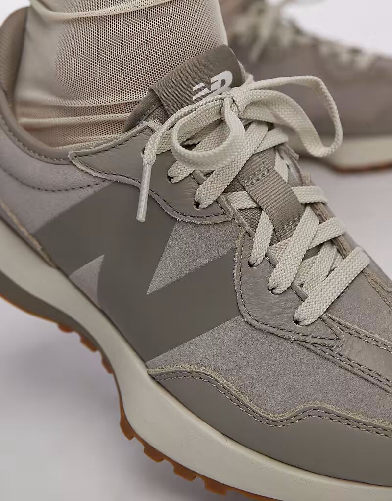New Balance 327 - Коричневые спортивные кроссовки — фото 3