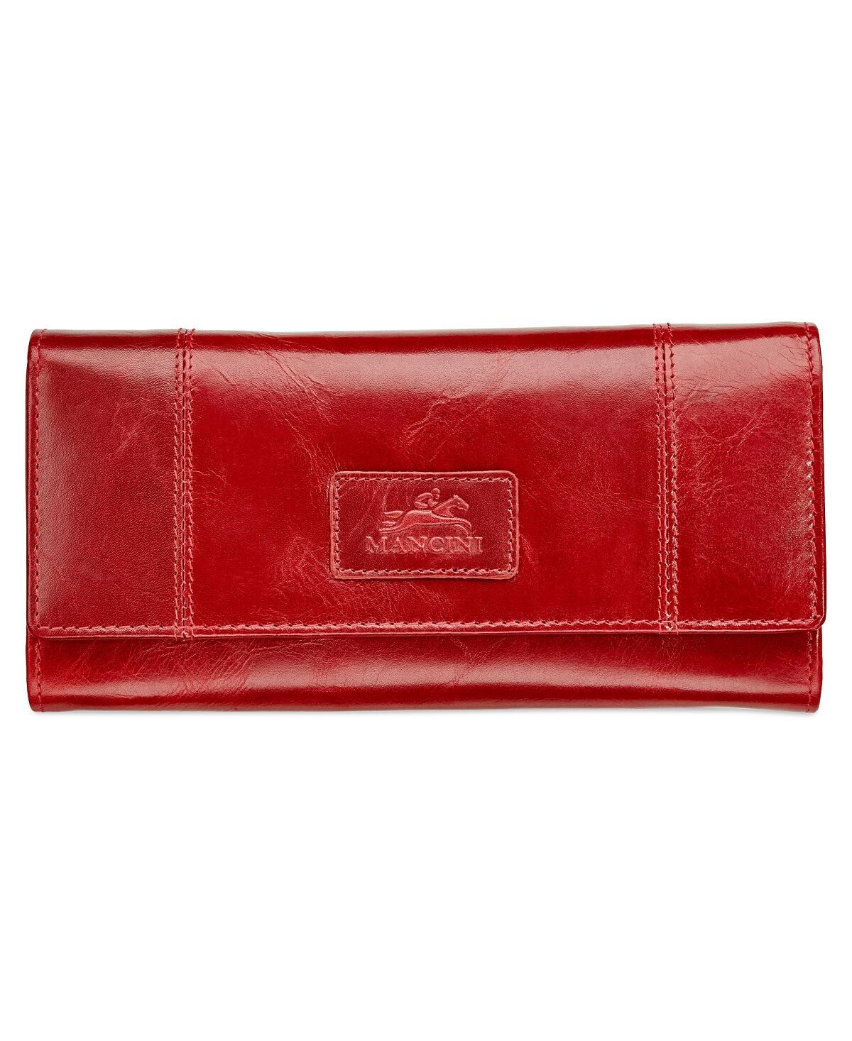 

Женский кошелек Casablanca Collection RFID Secure Trifold Wing Mancini, красный